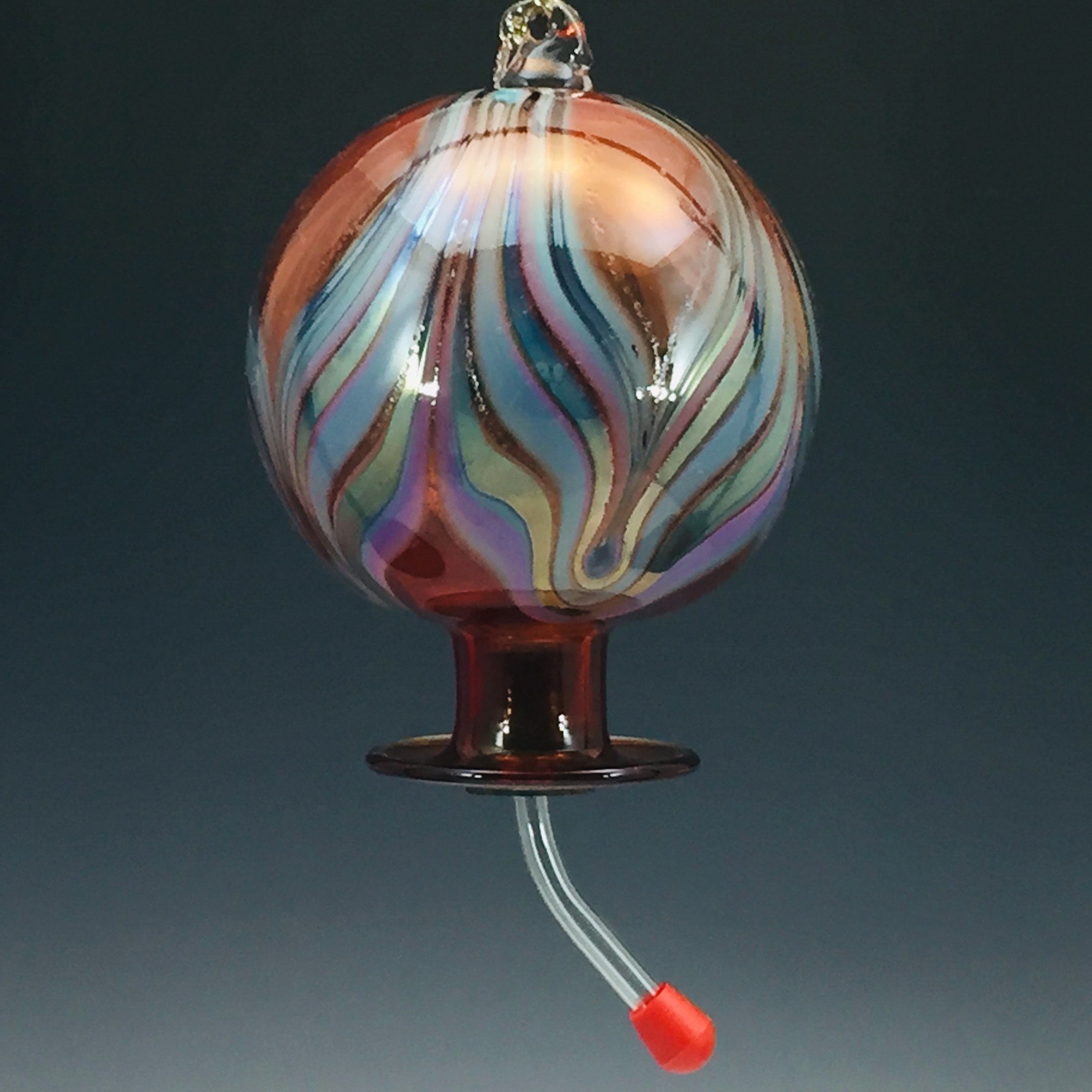 Hummingbird feeder multicolor globe
